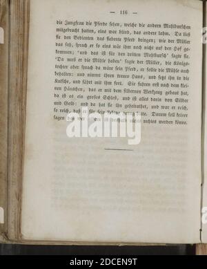 Kinder und Hausmärchen (Grimm) 1840 II 116. Foto Stock