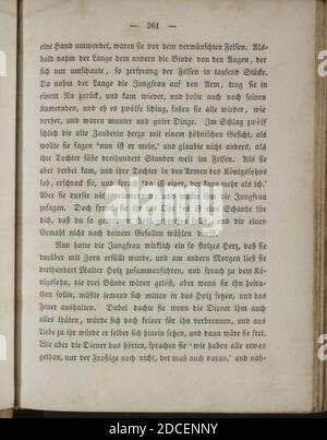 Kinder und Hausmärchen (Grimm) 1840 II 261. Foto Stock