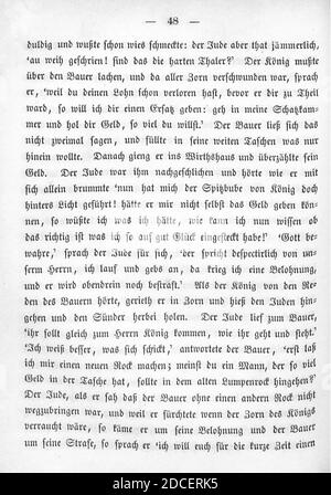 Kinder und Hausmärchen (Grimm) 1850 i 048. Foto Stock