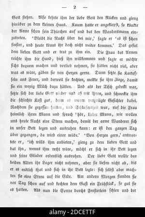 Kinder und Hausmärchen (Grimm) 1850 II 002. Foto Stock