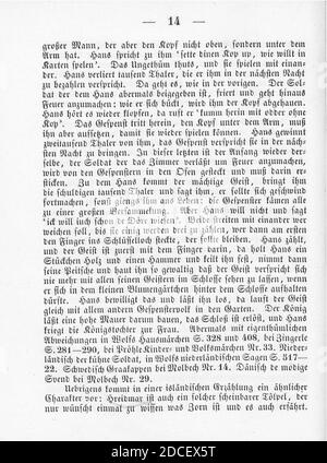 Kinder und Hausmärchen (Grimm) 1856 III 014. Foto Stock