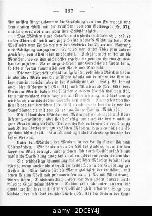 Kinder und Hausmärchen (Grimm) 1856 III 397. Foto Stock