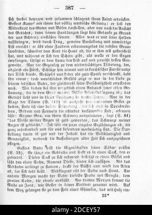 Kinder und Hausmärchen (Grimm) 1856 III 387. Foto Stock