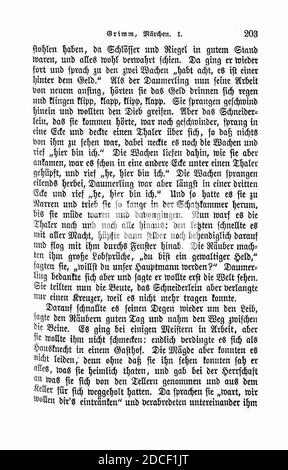 Kinder und Hausmärchen (Grimm) 1894 i 203. Foto Stock