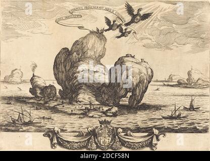 Jacques Callot, (artista), francese, 1592 - 1635, la Grande roccia, 1623, incisione Foto Stock