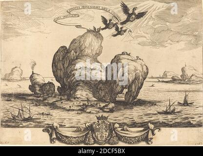 Jacques Callot, (artista), francese, 1592 - 1635, la Grande roccia, 1623, incisione Foto Stock