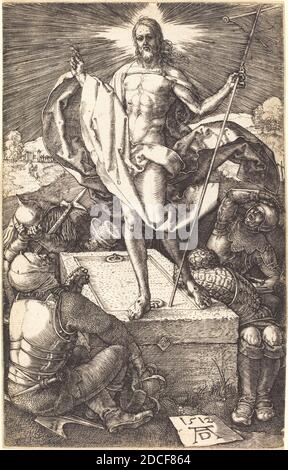 Albrecht Dürer, (artista), tedesco, 1471 - 1528, la Resurrezione, la Passione incisa, (serie), 1512, incisione Foto Stock