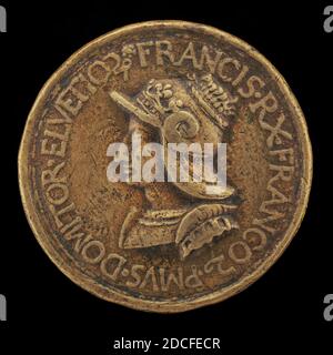 Italian 16th Century, (artista), François i, 1494-1547, King of France 1515, 1515 or after, bronze, tuta (diametro): 5.17 cm (2 1/16 in.), peso lordo: 64.4 gr (0.142 lb.), asse: 10:00 Foto Stock