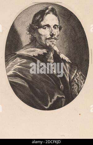 Sir Anthony van Dyck, (artista), fiammingo, 1599 - 1641, Philippe le Roy, Signore di Ravels, Iconografia, (serie), probabilmente 1626/1641, incisione e incisione Foto Stock