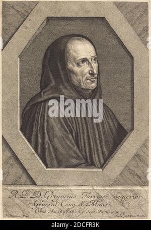 Jean Morin, (artista), francese, c.. 1600 - 1650, Dom Jean Gregoire Tarrisse, 1648, incisione Foto Stock