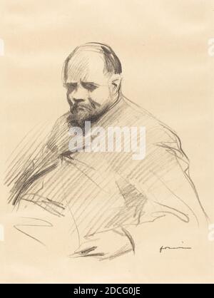 Jean-Louis Forain, (artista), francese, 1852 - 1931, Ambroise Vollard, c.. 1910, litografia Foto Stock