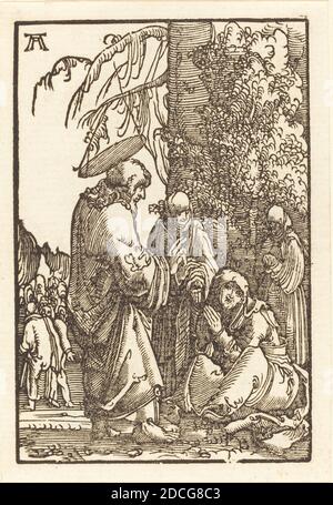 Albrecht Altdorfer, (artista), tedesco, 1480 o prima - 1538, Cristo che lascia Maria prima della Passione, la caduta e la redenzione dell'uomo, (serie), c.. 1513, taglio di legno Foto Stock