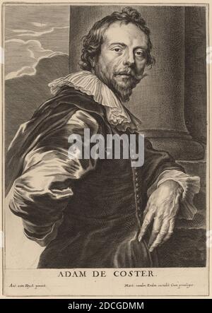 Pieter de Jode II, (artista), fiammingo, 1601 - 1674 o dopo, Sir Anthony van Dyck, (artista dopo), fiammingo, 1599 - 1641, Adam de Coster, Iconografia, (serie), probabilmente 1626/1641, incisione Foto Stock