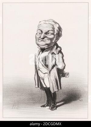 Honoré Daumier, (artista), francese, 1808 - 1879, Adolphe Thiers, Les Représentans représentés: pl.4, (serie), 1848, litografia Foto Stock