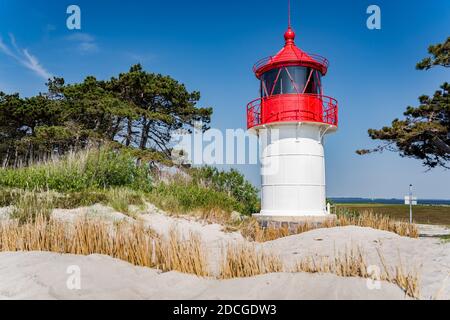 faro sull'isola del nord Foto Stock