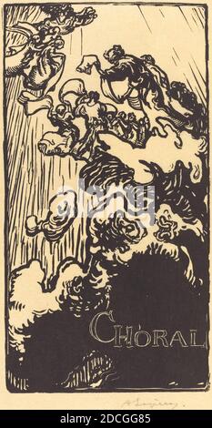 Auguste Lepère, (artista), Francese, 1849 - 1918, Coral, 1897, taglio di legno Foto Stock