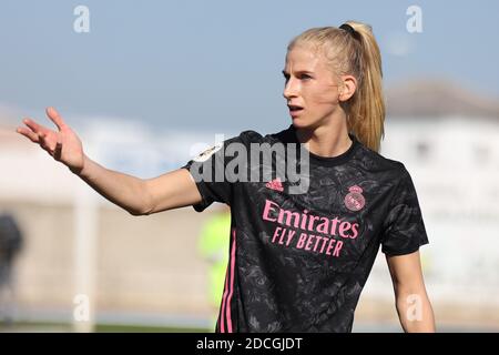 Siviglia, Spagna. 21 Nov 2020. Sofia Jakobsson del Real Madrid durante la partita Primera Iberdrola tra Real Betis e Real Madrid a Ciudad Deportiva Luis del Sol a Siviglia, Spagna. Credit: Jose Luis Contreras/DAX/ZUMA Wire/Alamy Live News Foto Stock