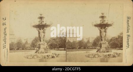 Fountain in Botanical Garden., Bartholdi, Frédéric Auguste (1834-1904), United States Capitol (Washington, D.C.), 1865, Washington (D.C.), Stati Uniti, Bartholdi Park (Washington, D.C. Foto Stock