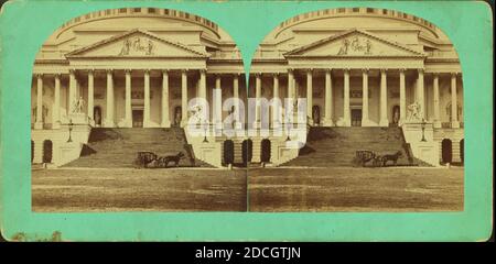 Portico orientale del Campidoglio degli Stati Uniti, Bell & Bro. (Washington, D.C.), 1865, Washington (D.C.), Stati Uniti Foto Stock