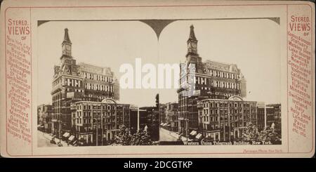 Western Union Telegraph Building, New York., Purviance Photo, Western Union Telegraph Company, 1870?-1925?, New York (Stato), New York (N. Y.), New York, Manhattan (New York, N. Y Foto Stock