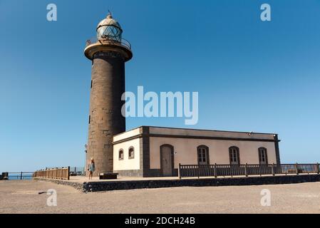 Faro di Jandia nel sud di Fuerteventura, Isole Canarie, Spagna. Foto Stock