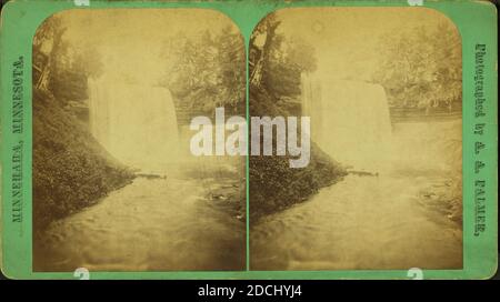 Minnehaha, Minnesota., immagine fissa, Stereographs, 1850 - 1930, Palmer, A. A Foto Stock