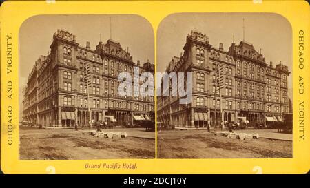 Grand Pacific Hotel., immagine, Stereographs, 1850 - 1930 Foto Stock
