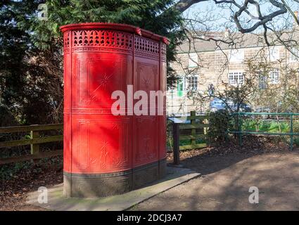 Orinatoio vittoriano conservato a Great Ayton, North Yorkshire Foto Stock