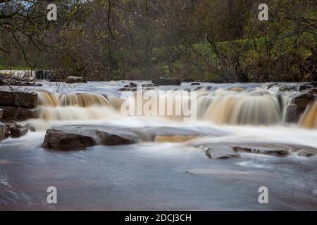 Cascate di Wain Wath, Upper Swaledale, Yorkshire Dales National Park Foto Stock