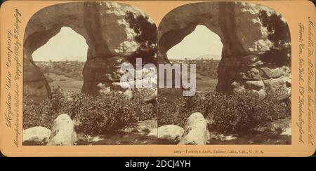 Phoebe's Arch, Palmer Lake, Colorado, U.S.A., Still Image, Stereographs, 1850 - 1930 Foto Stock