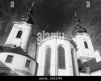 Strahov Monastero di Praga, un monumento di architettura ceca. Il più antico monastero è l'ordine dei monaci premonstranti. Foto Stock