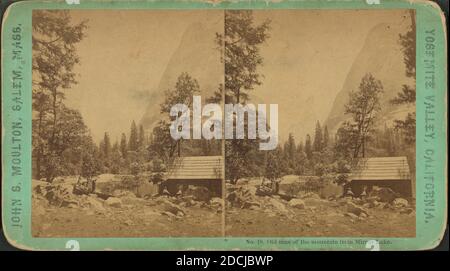 Vecchio uomo della montagna dal lago di Mirror., immagine, Stereographs, 1850 - 1930 Foto Stock