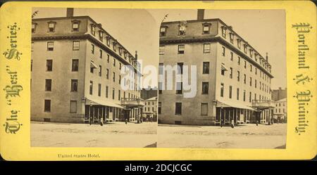 United States Hotel., Still Image, Stereographs, 1850 - 1930 Foto Stock