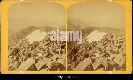 Summit of Pike's Peak. Perpetual Snow., Still Image, Stereographs, 1850 - 1930, Gurnsey, B. H. (Byron H.) (1833-1880 Foto Stock