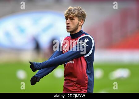 BARNSLEY, INGHILTERRA. 21 NOVEMBRE. Will Swan of Nottingham Forest durante la partita del campionato Sky Bet tra Barnsley e Nottingham Forest a Oakwell, Barnsley sabato 21 novembre 2020. (Credit: Jon Hobley | MI News) Credit: MI News & Sport /Alamy Live News Foto Stock