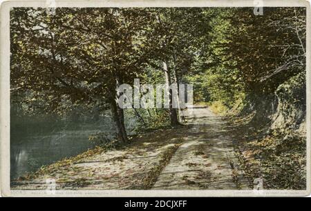 Rock Creek Road, Zoo Park, Washington, D. C., immagine fissa, Cartoline, 1898 - 1931 Foto Stock