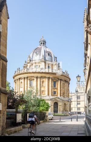 Fotocamera Radcliife in stile palladiano da Catte Street, Oxford, Oxfordshire, Inghilterra, Regno Unito Foto Stock