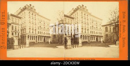 Parker House, Boston, Mass., Still Image, Stereographs, 1850 - 1930, Soule, John P. (1827-1904 Foto Stock