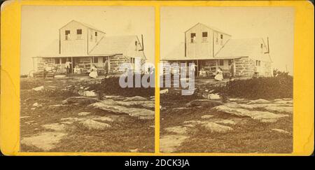 Summit House, Wachusett Mountain., immagine fissa, Stereographs, 1850 - 1930, Molton, J. C. Foto Stock