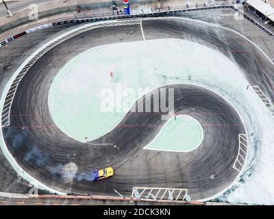 San Paolo, San Paolo, Brasile. 14 Settembre 2017. Tappa finale del Campionato brasiliano Drift, presso l'Anhembi Sambadrome, a Sao Paulo. (Immagine di credito: © Paulo LopesZUMA Wire) Foto Stock