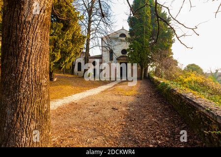 Italia Veneto Asolo - Chiesa di San Gottardo (XIII-XVI secolo) Foto Stock