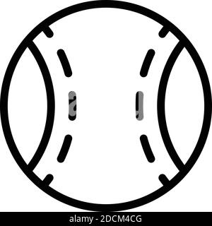 Icona palla di cane. Icona vettoriale a forma di palla di cane per il web design isolato su sfondo bianco Illustrazione Vettoriale