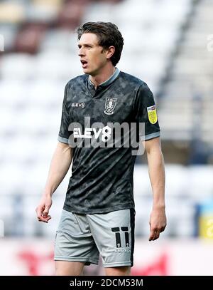 Adam Reach di Sheffield Wednesday in azione durante la partita Sky Bet Championship a Deepdale, Preston. Foto Stock