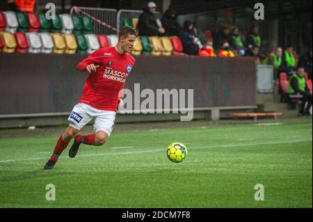 Silkeborg, Danimarca. 21 novembre 2020. Rasmus Carstensen (2) di Silkeborg SE visto durante la partita di divisione 1. Tra Silkeborg IF e FC Helsingor al Jysk Park di Silkeborg. (Foto: Gonzales Photo - Morten Kjaer). Foto Stock