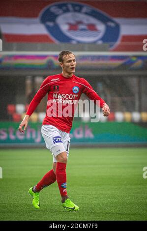 Silkeborg, Danimarca. 21 novembre 2020. Mads Kaalund (17) di Silkeborg SE visto durante la partita di divisione 1. Tra Silkeborg IF e FC Helsingor al Jysk Park di Silkeborg. (Foto: Gonzales Photo - Morten Kjaer). Foto Stock