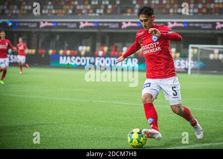 Silkeborg, Danimarca. 21 novembre 2020. Svenn Crone (5) di Silkeborg SE visto durante la partita di 1. Divisione tra Silkeborg IF e FC Helsingor al Jysk Park di Silkeborg. (Foto: Gonzales Photo - Morten Kjaer). Foto Stock