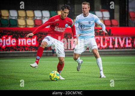 Silkeborg, Danimarca. 21 novembre 2020. Svenn Crone (5) di Silkeborg SE visto durante la partita di 1. Divisione tra Silkeborg IF e FC Helsingor al Jysk Park di Silkeborg. (Foto: Gonzales Photo - Morten Kjaer). Foto Stock