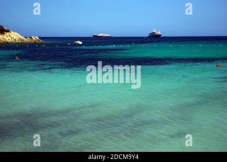 Spiaggia Cala Granu, Costa Smeralda, Sardegna, Italia Foto Stock