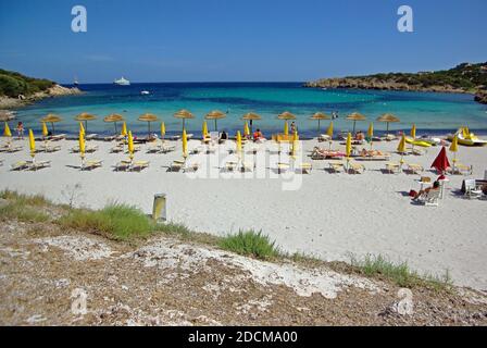 Spiaggia Cala Granu, Costa Smeralda, Sardegna, Italia Foto Stock