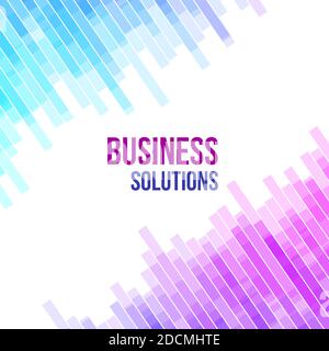 Colorato astratto sfondo geometrico di business. Minimalismo futuristico digitale. Illustrazione vettoriale. Forme geometriche viola, rosa e blu MOS casuali Illustrazione Vettoriale